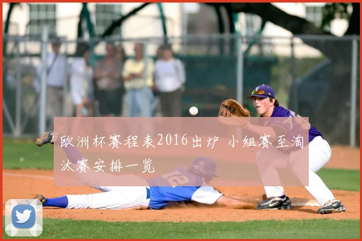 欧洲杯赛程表2016出炉 小组赛至淘汰赛安排一览